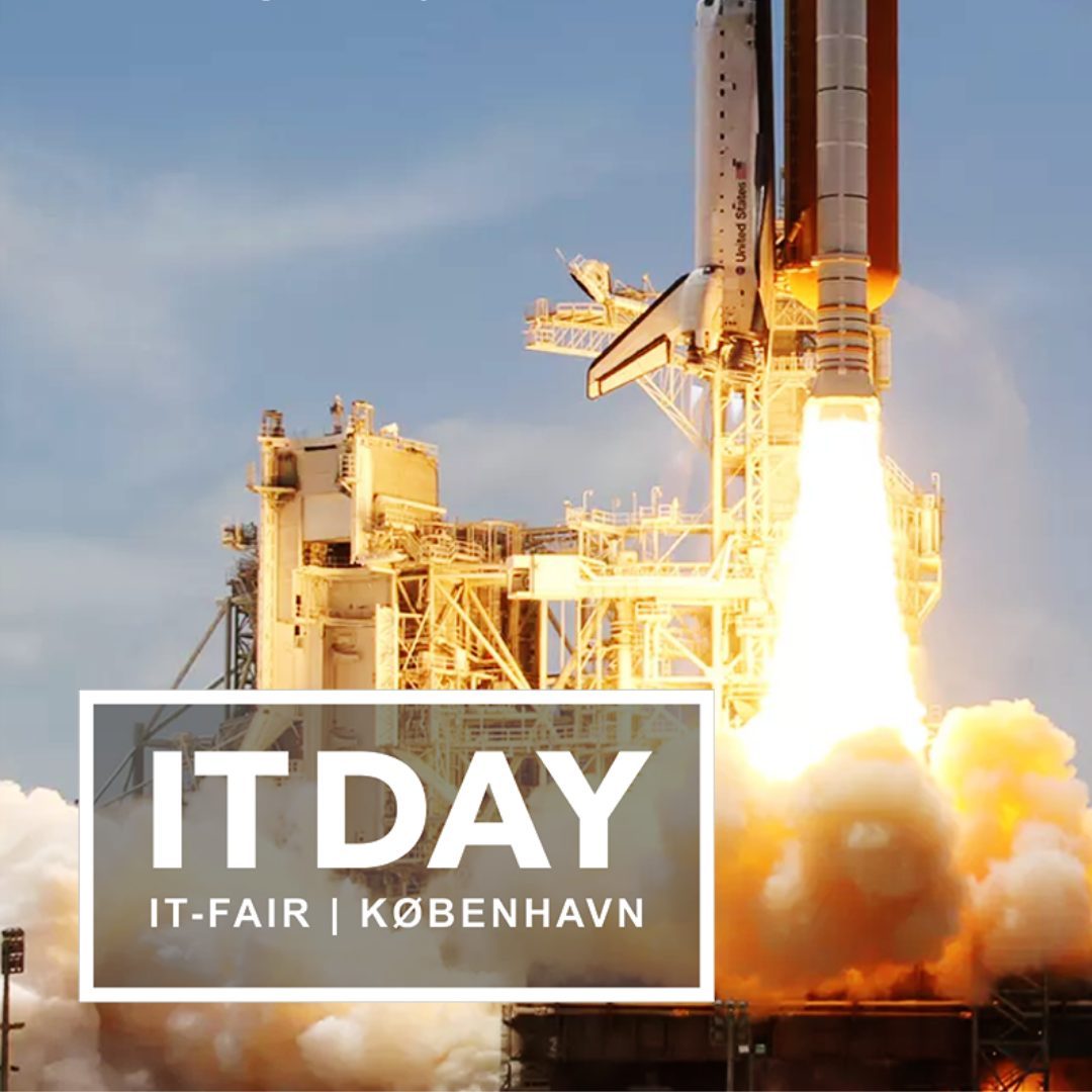IT-day logo med raket i baggrunden