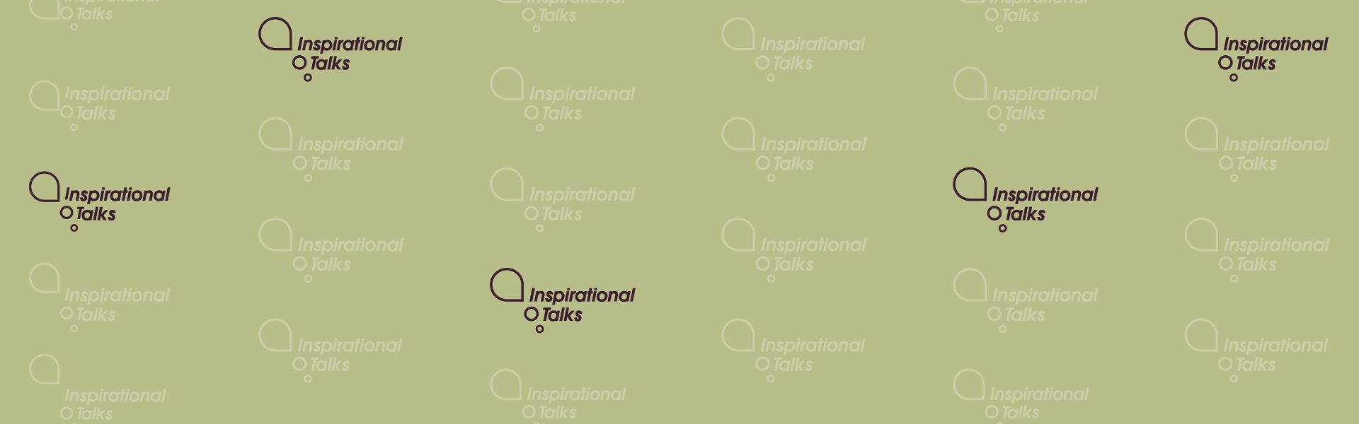 Inspirational Talk logo med grøn baggrund