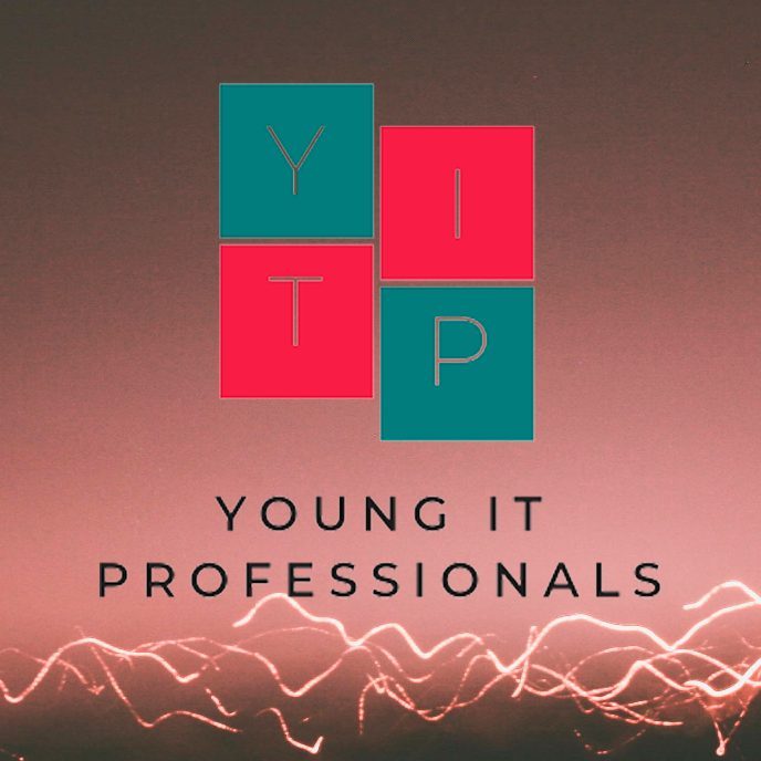 YITP logo ovenpå billede af lyserød himmel med lynnet i bunden