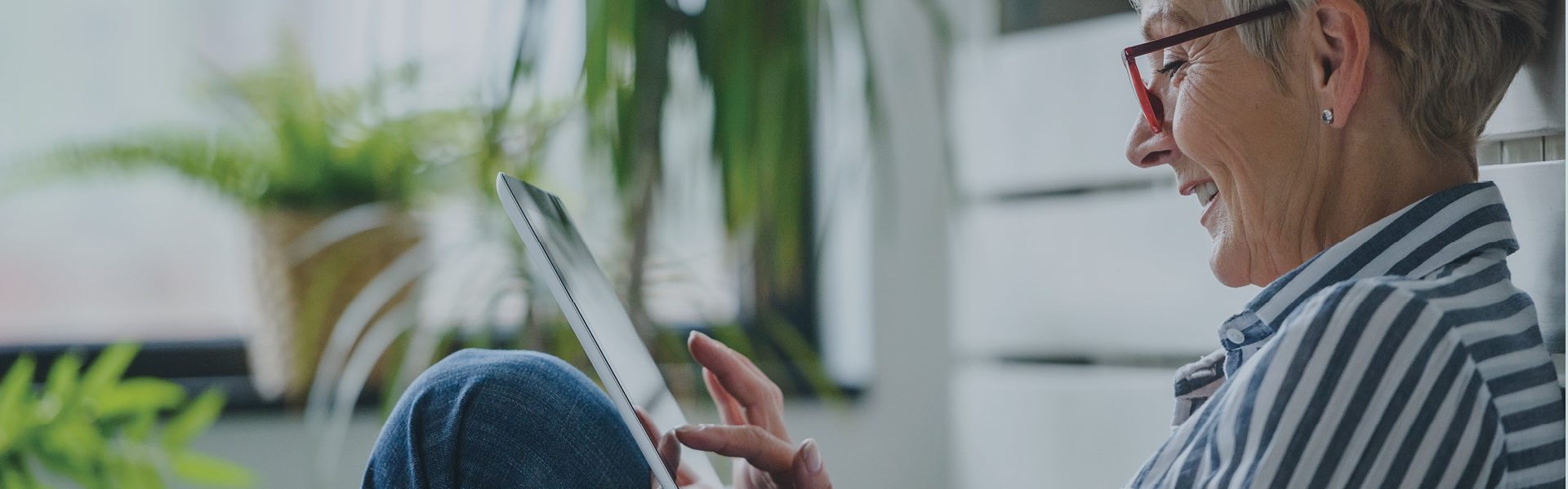 Person med ipad
